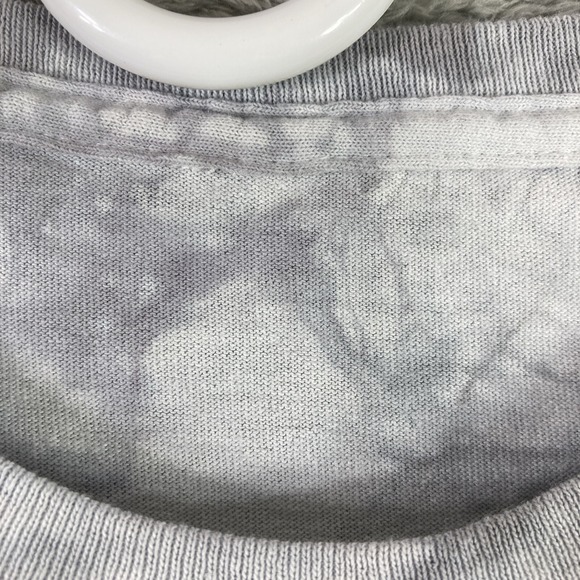 2014 The Mountain White Tiger Shirt Adult Small Gray Tie Dye Graphic Tee SS - Picture 10 of 13